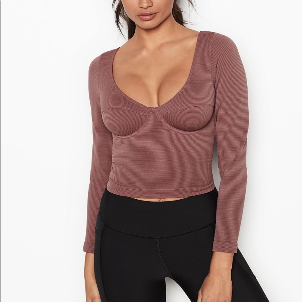 Long sleeve corset top